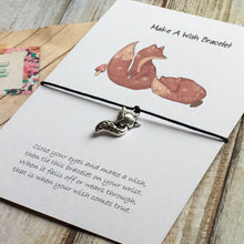 Load image into Gallery viewer, Fox Illustration Wish Bracelet-2-The Persnickety Co
