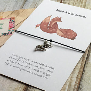 Fox Illustration Wish Bracelet-2-The Persnickety Co