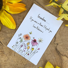 Load image into Gallery viewer, Grandma If You Were A Flower Mini Envelope with Wildflower Seeds-6-The Persnickety Co

