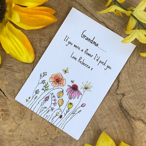 Grandma If You Were A Flower Mini Envelope with Wildflower Seeds-6-The Persnickety Co