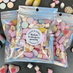Sweet Pouch - Personalised 'Thank You For Sharing Our Special Day' Wedding Favours