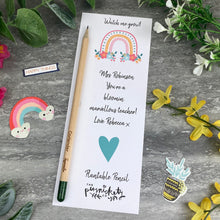 Load image into Gallery viewer, Teacher Gift - Sprout Pencil, Bloomin&#39; Marvellous Teacher
