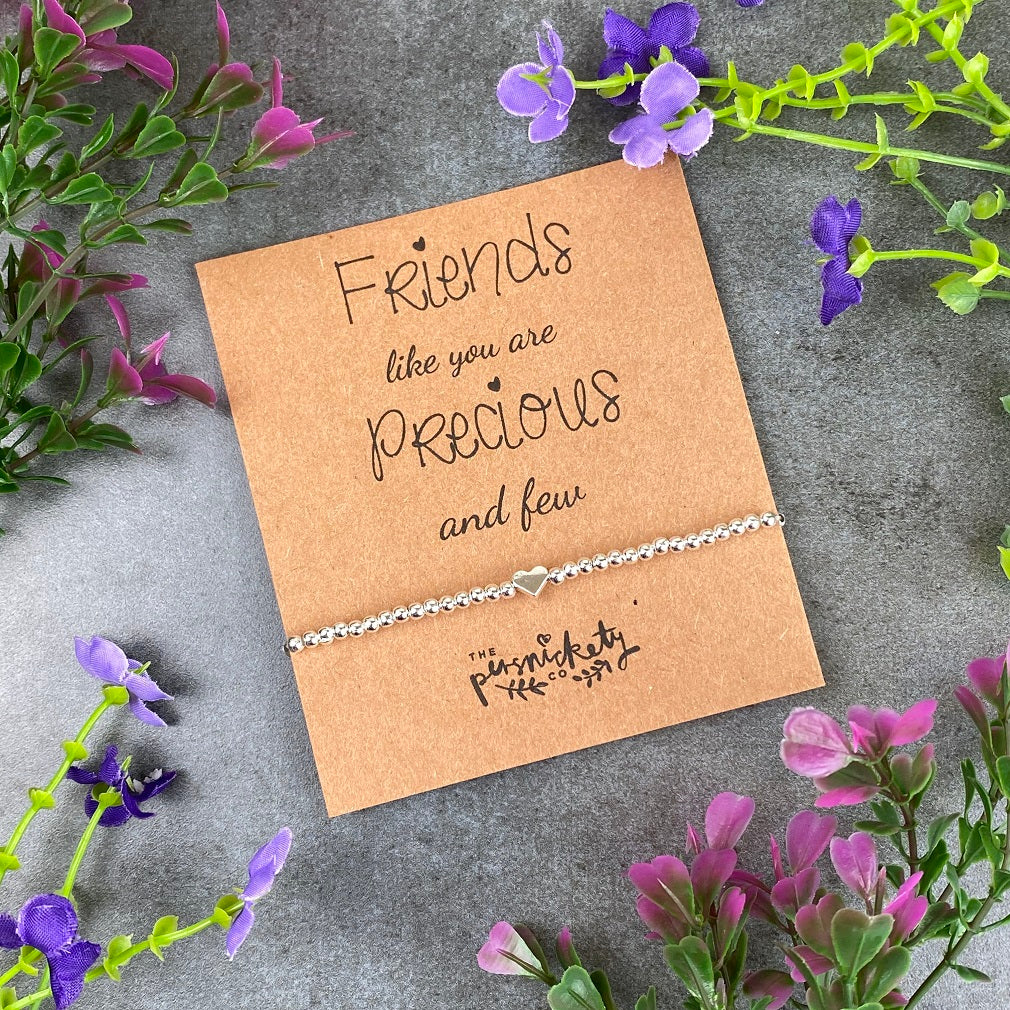 Friends Like You Are Precious And Few Beaded Bracelet-The Persnickety Co