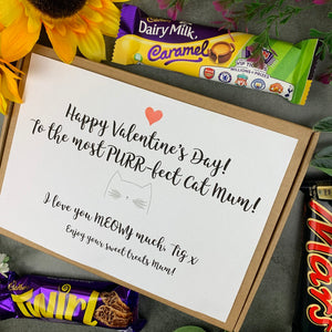 Personalised Cat Mum Valentines Day Chocolate Box