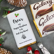 Load image into Gallery viewer, Happy Christmas From The Dog - Personalised Christmas Chocolate Bar
