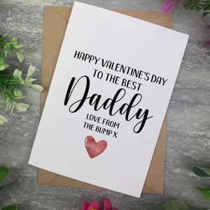 Valentines Card- Best Daddy From Bump