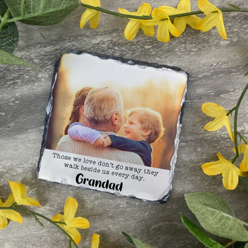 Personalised Grandad Memory Slate Coaster-The Persnickety Co