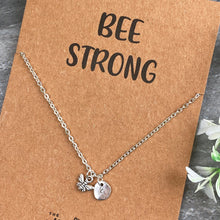 Load image into Gallery viewer, Bee Strong Necklace-4-The Persnickety Co

