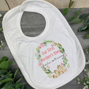 Personalised First Mothers Day Llama Baby Vest and Bib