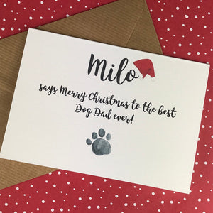 Merry Christmas Best Dog Dad/Mum Card-5-The Persnickety Co