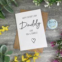 Load image into Gallery viewer, Personalised Happy Father&#39;s Day Card-The Persnickety Co

