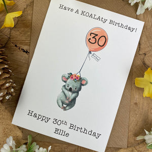 KOALAty Birthday - Personalised Card-4-The Persnickety Co