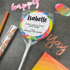 Personalised Good Luck In Your New Class Giant Lollipop