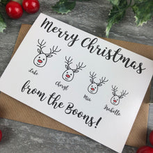 Load image into Gallery viewer, Personalised Reindeer Cards-9-The Persnickety Co
