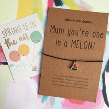 Load image into Gallery viewer, Mum You&#39;re One In A Melon Charm Bracelet-The Persnickety Co
