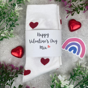 Happy Valentines Day- Heart Socks
