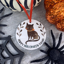 Load image into Gallery viewer, Black Cat Halloween Hanging Decoration-The Persnickety Co
