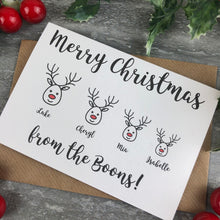 Load image into Gallery viewer, Personalised Reindeer Cards-7-The Persnickety Co
