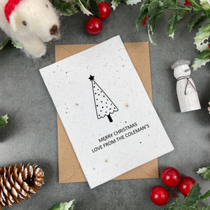 Christmas Tree Plantable Seed Card-The Persnickety Co