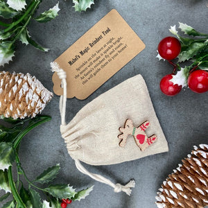 Nordic Heart Reindeer Food Bag, Reindeer, Christmas, Christmas Eve Gift, Rudolph Food