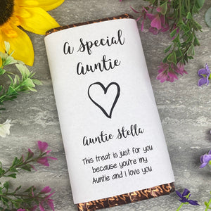 A Special Auntie Chocolate Bar