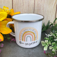 Load image into Gallery viewer, Personalised You Got This Rainbow Enamel Mug
