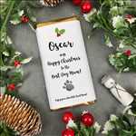 Happy Christmas From The Dog - Personalised Christmas Chocolate Bar