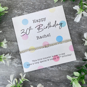 Happy 30th Birthday Beaded Bracelet-4-The Persnickety Co