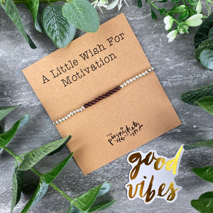 A Little Wish For Motivation - Beaded Bracelet