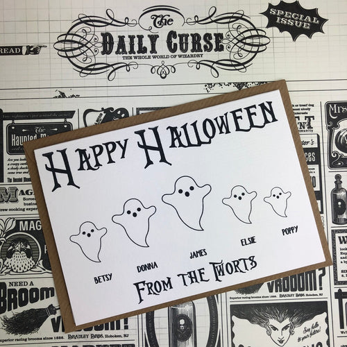 Happy Halloween Personalised Ghost Card-The Persnickety Co