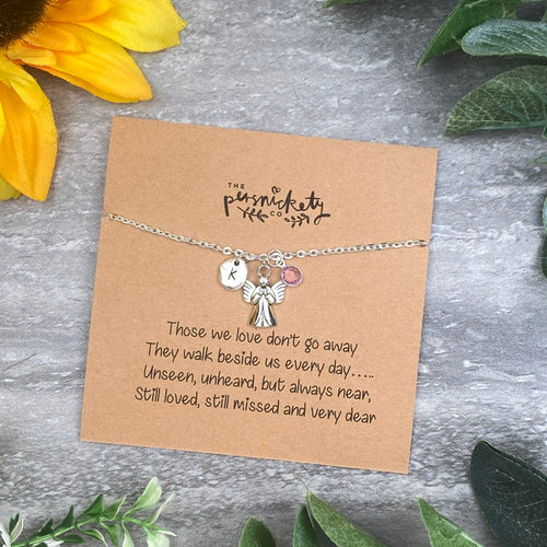 Guardian Angel 'Those We Love Don't Go Away' Charm Necklace-The Persnickety Co