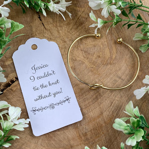 I Couldn't Tie The Knot Without You Knot Bangle-8-The Persnickety Co