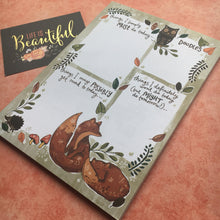 Load image into Gallery viewer, Woodland Friends A5 Notepad-3-The Persnickety Co
