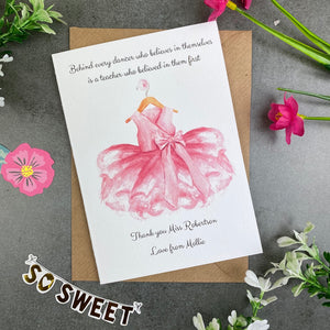 Dance Teacher Thank You Card-4-The Persnickety Co