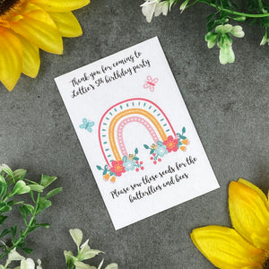 Personalised Birthday Party Favours - Rainbow
