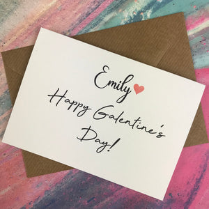 Personalised Happy Galentine's Day Card-3-The Persnickety Co