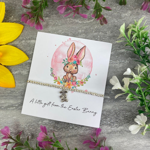 A little Gift From The Easter Bunny Floral Beaded Bracelet-The Persnickety Co