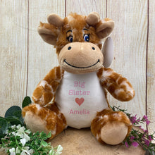 Load image into Gallery viewer, Personalised &#39;Big Sister&#39; Giraffe Soft Toy
