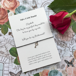 Bridesmaid Proposal - The Key To My Perfect Day... Wish Bracelet-9-The Persnickety Co