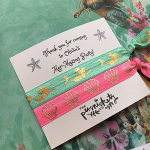 Personalised Mer-Mazing Party Hair Tie-4-The Persnickety Co