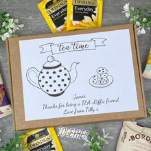 Load image into Gallery viewer, Tea-Riffic Friend Personalised Tea and Biscuit Box-5-The Persnickety Co
