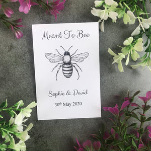 Meant To Bee Seed Wedding Favours Pack Of 12