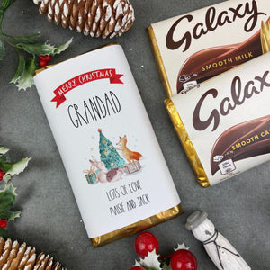 Merry Christmas Grandad - Personalised Chocolate Bar