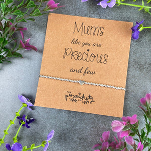 Mums Like You Are Precious And Few Beaded Bracelet-6-The Persnickety Co