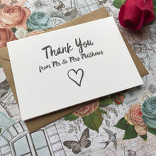 Load image into Gallery viewer, Thank You Wedding Card-5-The Persnickety Co
