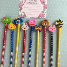 Load image into Gallery viewer, Happy Day Animal Rubber Topped Pencil-6-The Persnickety Co
