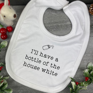 House White - Funny Baby Bib