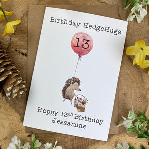 Birthday Hedgehugs - Personalised Card-The Persnickety Co