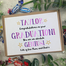 Load image into Gallery viewer, Exam Congratulations - Graduation Chocolate Box - Purple-The Persnickety Co
