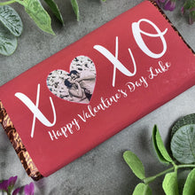 Load image into Gallery viewer, Personalised Love Heart Valentines Day Chocolate Bar
